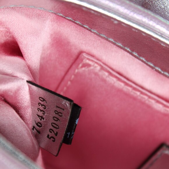 NEW Gucci Horsebit Iridescent Flap 2 Way Chain Leather Strap Shoulder Bag 764339 - Picture 11 of 14